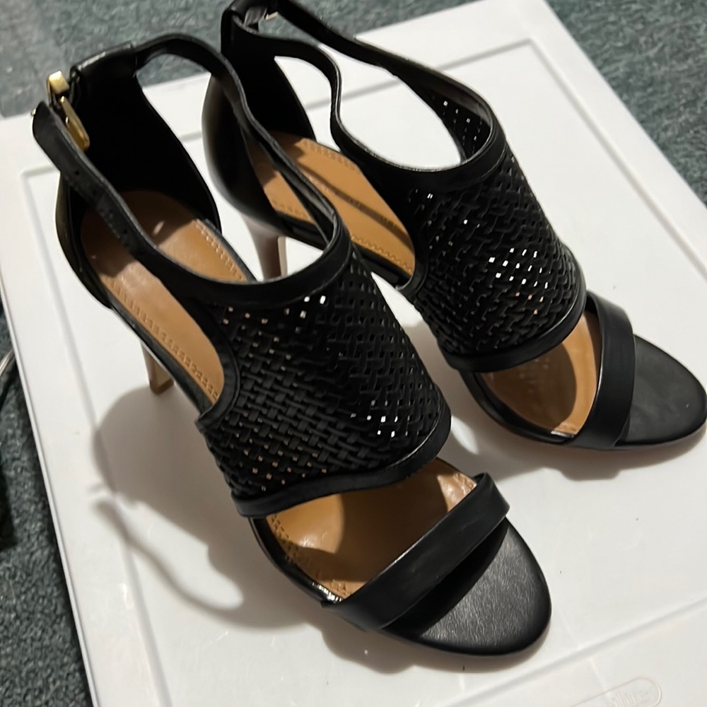 Banana Republic Black Sandal Heels Size 8.5